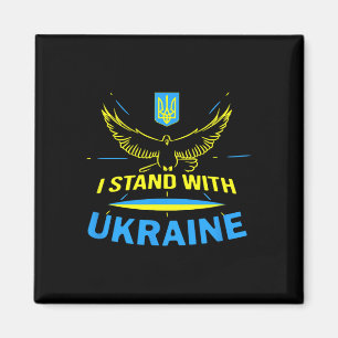 Ukraine-Shirt Ukrainische Flagge Stolz Ich Stehe Z Magnet