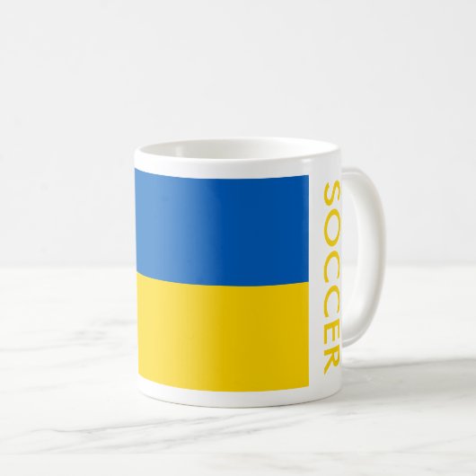 UKRAINE SOCCER KAFFEETASSE (VorderseiteRechts)