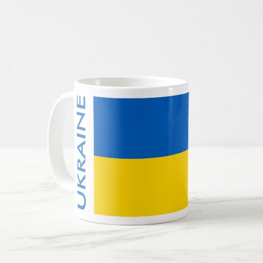 UKRAINE SOCCER KAFFEETASSE (Vorderseite Links)