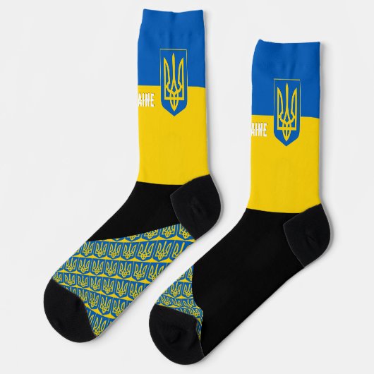 Ukraine Socken, ukrainische Flagge patriotisch / s Socken (Linkes Detail)