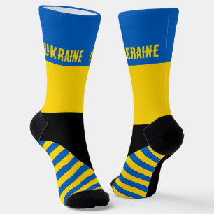 Ukraine Socken, ukrainische Flaggenfarben / Sport Socken