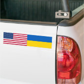 Ukraine Solidarność USA Fahne Autoaufkleber (Auf Lkw)