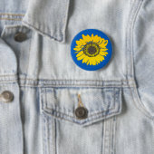 Ukraine Sonnenblume Button (Beispiel)