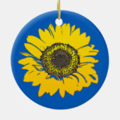Ukraine Sonnenblume Keramik Ornament (Hinten)