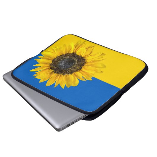 Ukraine Sonnenblume Laptopschutzhülle (Vorne Knopf)