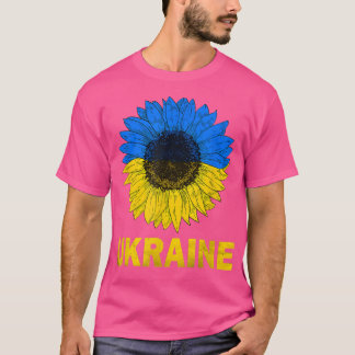 Ukraine Sonnenblume ukrainische Flagge Frieden Ukr T-Shirt