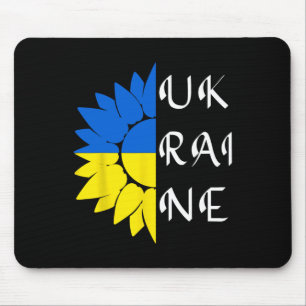 Ukraine Sonnenblume Ukrainische Flagge Ich stehe m Mousepad