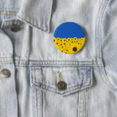 Ukraine Sonnenblumen Button (Beispiel)