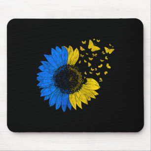 Ukraine Sonnenblumen-Flagge Vintage Ukrainische Fl Mousepad