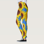 Ukraine Sonnenblumen Friedenszeichen Signatur Anti Leggings (Links)