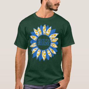 Ukraine Sonnenblumen stehen mit Ukraine Frieden fü T-Shirt