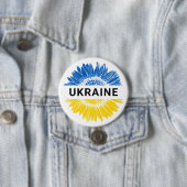 Ukraine Sonnenblumen Unterstützung Solidarität Ukr Button (Beispiel)
