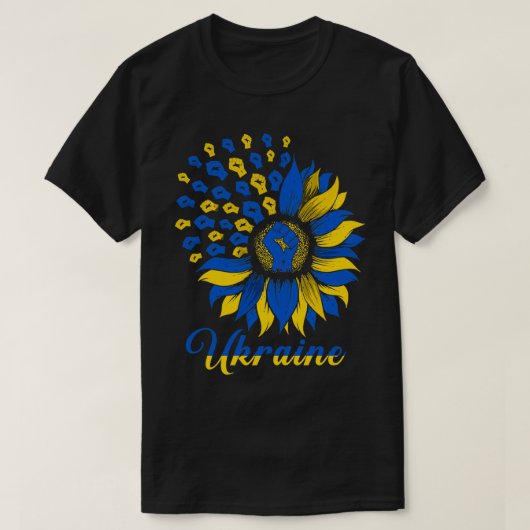 Ukraine Sonnenblumenflagge Unterstützung Ukraine F T-Shirt (Design vorne)