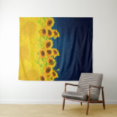 Ukraine Sonnenblumenflagge Wandteppich (Beispiel (Horizontal))