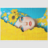 Ukraine Sonnenblumenstärke Politischer Aktivismus Seidenpapier (Vorderseite)