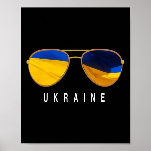 Ukraine Sonnenbrillen  Poster (Vorne)