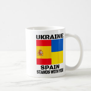 Ukraine Spanien steht an Ihrer Seite Spanische Unt Kaffeetasse