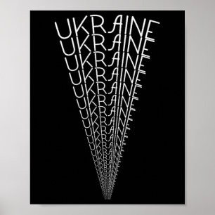 Ukraine Spotlight Wortkunst - Einzigartiges Ukrain Poster
