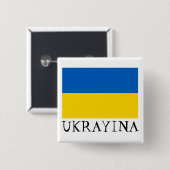 Ukraine-Staatsflagge Button (Vorne & Hinten)
