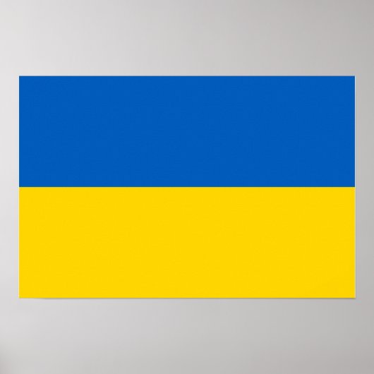 Ukraine-Staatsflagge Poster (Vorne)