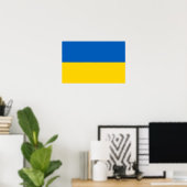 Ukraine-Staatsflagge Poster (Heimbüro)