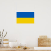Ukraine-Staatsflagge Poster (Küche)