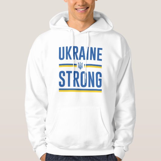 Ukraine stark hoodie (Vorderseite)