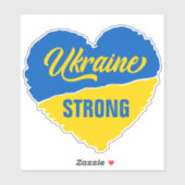 Ukraine Starke Unterstützung Frieden ukrainisches Aufkleber (Blatt)