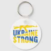 Ukraine: Starke Unterstützung für die Ukraine Schlüsselanhänger (Vorderseite)