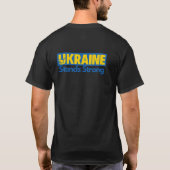 Ukraine steht stark T-Shirt (Rückseite)
