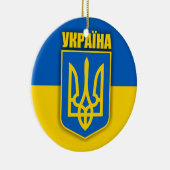 Ukraine-Stolz Keramik Ornament (Rechts)