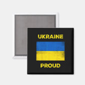 Ukraine Stolz Magnet (Vorderseite/Rückseite)