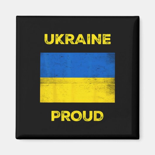 Ukraine Stolz Magnet (Vorne)