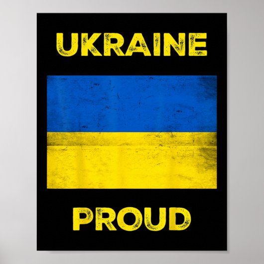Ukraine Stolz Poster (Vorne)