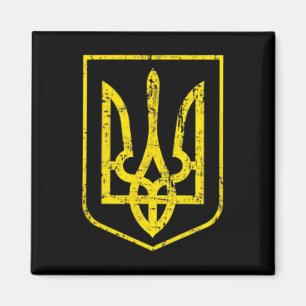 Ukraine Stolz Ukrainische Flagge Wappen Russland O Magnet