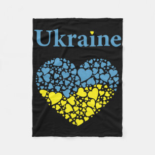 Ukraine Stolz Ukrainisches Herz Flagge Ehre der Uk Fleecedecke