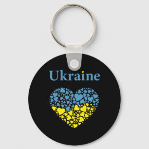 Ukraine Stolz Ukrainisches Herz Flagge Ehre der Uk Schlüsselanhänger