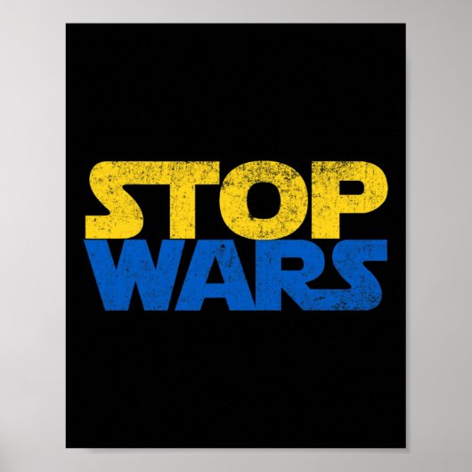 Ukraine stoppt Kriege Poster (Vorne)