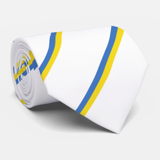 Ukraine stripes Flagge Krawatte (Gerollt)