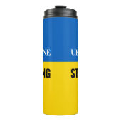 UKRAINE STRONG oder Ihre Botschaft Thermosbecher (Vorderseite)