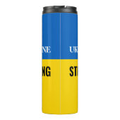 UKRAINE STRONG oder Ihre Botschaft Thermosbecher (Rückseite)