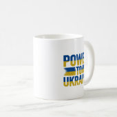 Ukraine Strong - Patriotic Support Coffee Tasse (VorderseiteRechts)