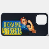 Ukraine Strong Rosie the Riveter Case-Mate iPhone Hülle (Rückseite (Horizontal))