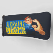 Ukraine Strong Rosie the Riveter Golf Headcover (Vorderseite)
