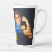 Ukraine Strong Rosie the Riveter Milchtasse (Rechts)