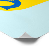 Ukraine Strong Rosie the Riveter Poster (Ecke)