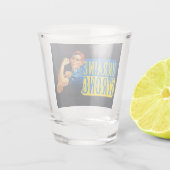Ukraine Strong Rosie the Riveter Schnapsglas (Rückseite)