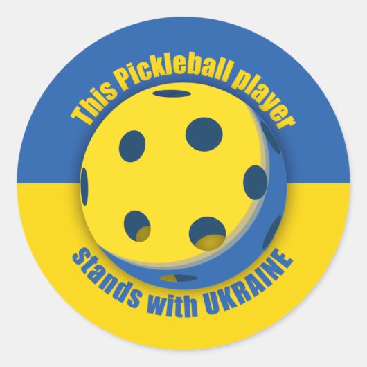 Ukraine Support Runder Aufkleber (Vorderseite)