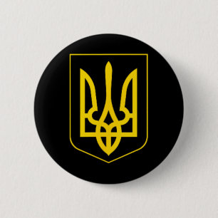Ukraine Symbol Mittlere Ukrainische Armee Militäri Button