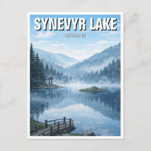 Ukraine Synevyr See Reise Postkarte